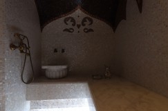 Турецкая баня - внутренняя отделка мрамором