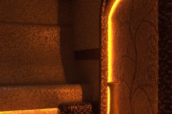 Освещение и внутренняя отделка хамама